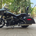 Close-up of AeeDEA Retro Side Pannier with premium finish