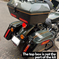 Premium touring side boxes for Royal Enfield Super Meteor 650 by AeeDEA
