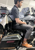 Comfortable pillion armrests on AeeDEA Touring Top Box for long rides