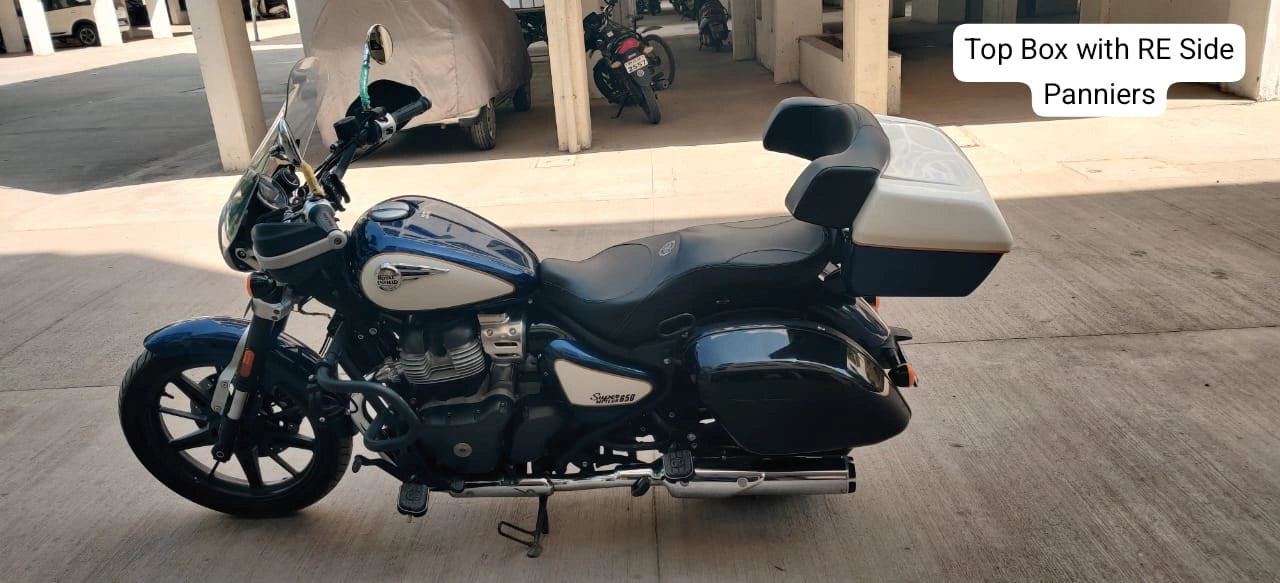 Installation of AeeDEA Touring Top Box on Royal Enfield Super Meteor 650