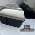 Open AeeDEA Touring Top Box showing spacious 54-litre motorcycle storage