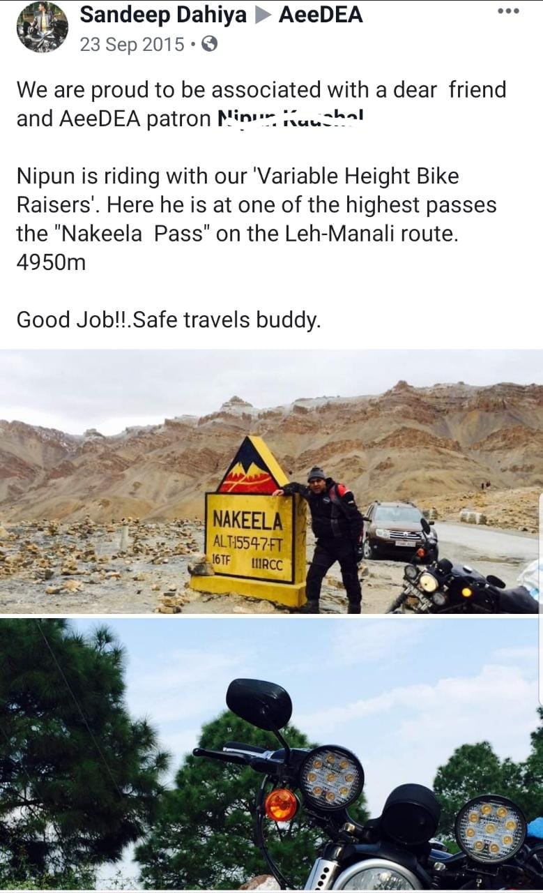 Variable Height Bike Raiser- IRON 883